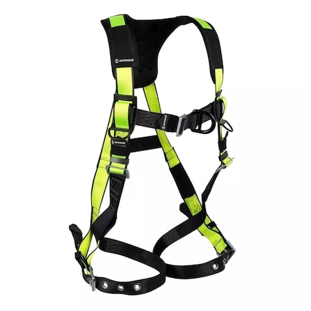 Safewaze PRO Full Body Harness: 1D, MB Chest, FD, TB Legs PRO78